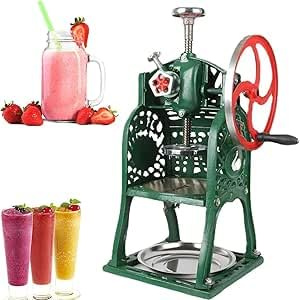 DXYQXL Ice Crusher,Manual Ice Shaver Machine Powerful Crushed Ice Maker and Snow Cone Machine Ideal for Hot Pot Restaurants and Home Use