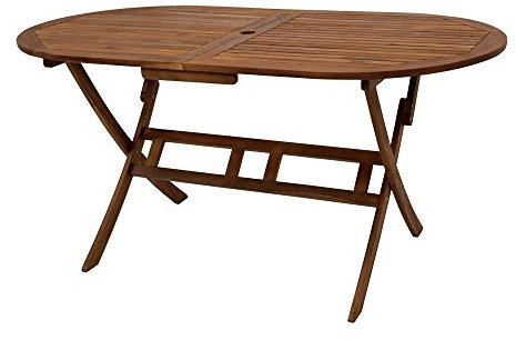 FRG Klapptisch BENITA oval, 160x85, Akazie