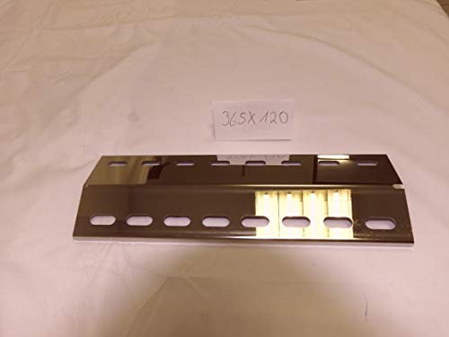 Manufaktur Stollenwerk 365mm x 120mm Edelstahl Flammenverteiler/Flammenabdeckung/Grillblech – super Ersatzteil für viele Verschiedene Gasgrills u.a. Activa und Outdoorchef (365-120-1)