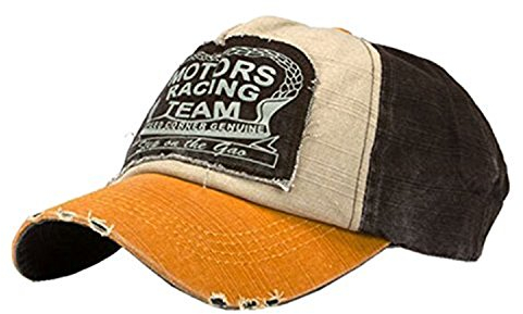 Baseball Cap Retro Cap Vintage Basecap Motors Racing Motorcycle Snapback Baseballkappe Outdoor Unisex (A)