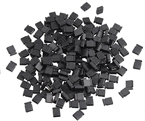 Futheda 200pcs 2.54mm Standard Circuit Board Shunts Short Jumper Cap