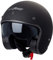 Motorrad Jet Helm Cafe Racer ECE 22-05 Sonnenblende Scooter Matt Schwarz S