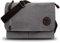 CHEREEKI Umhängetasche, Leinentasche Schultertasche Unisex Männer und Frauen Vintage Laptoptasche Aktentasche für die Arbeit Büro 13.3’’ Laptop iPad Uni Reise (Grau)