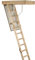 3 Section Timber Folding Loft Ladder Kit – Door Hatch & Frame – 2.8m Floor to Ceiling Max Height – 550mm Swing Clearance – 12 Tread Attic Access Steps/Stairs
