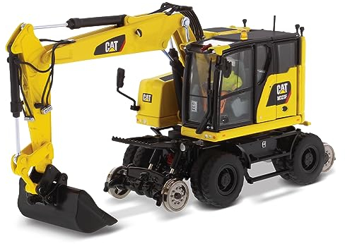 Diecast Masters - Cat M323F Zweiwegebagger – Sicherheitsgelb, Highline Series, 1:50, ab 14 Jahren, Baustellenfahrzeug für Sammler