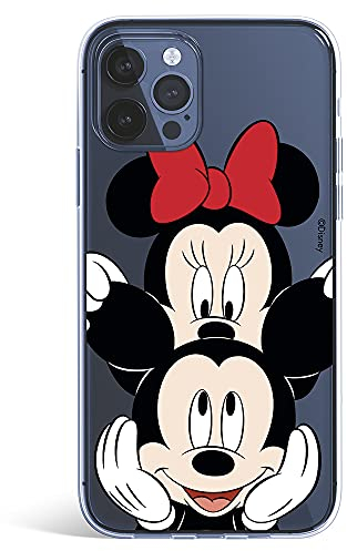 Schutzhülle für iPhone 12-12 Pro, offizielle Disney Mickey und Minnie Klassiker zum Schutz Ihres Handys, offizielle Disney-Lizenz.