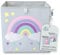 wonneklein Aufbewahrungsbox Kinder 33x33x33 cm - Faltbare Spielzeugkiste mit Tiermotiv – Ordnungsbox für Kallax Regal - Kinderzimmer Aufbewahrung für Spielzeug, Bücher & Kuscheltiere - Regenbogen
