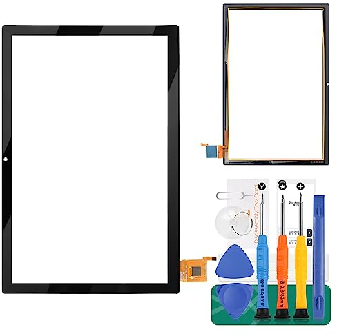 Pantalla táctil Teclast M40 para sensor digitalizador Teclast M40 de 10.1 pulgadas, compatible con piezas de repuesto TC M40 (color negro con marco)