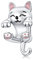 Annmors Charm Cat Hug Charm Anhänger 925 Sterling Silber Pendant Bead with Cubic Zirconioa für Chamilia und europäische Armbänder und Halskette