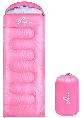 Schlafsack Outdoor für Camping: Sportneer 3-4 Jahreszeiten Sommerschlafsack Schlafsäcke Winter Sleeping Bag Kleines Packmaß Tragbar Ultraleicht 1,7kg Full Filling für Erwachsene Trekking Reise