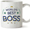 Mugffins Tazza in ceramica per CAPO - 11 oz / 350 ml - In inglese - World's Best - Idea regalo per compleanno, anniversario, natale, laurea
