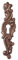 cyclingcolors 1x Roseta placa de llave cubierta bocallave cerradura antigua mueble 22 x 85 mm