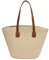 GSenhui Stroh Handtasche Damen, Sommer Strandtasche Stroh Groß, Korbtaschen Damen Strohtasche mit Leder Schultergurt, Strohtaschen Böhmische Handgewebt,Geflochten Basttasche für Reisen Strand