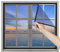 Fliegengitter Fenster Mückennetz 90x120cm Insektenschutz Netz Fliegen Fliegenschutzgitter für Fenster