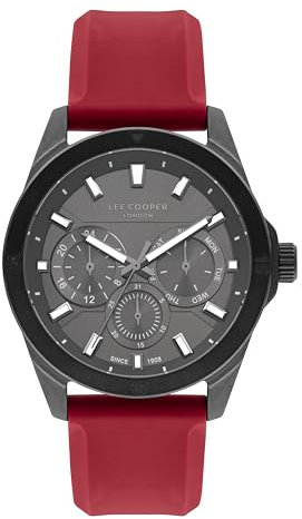 LEE COOPER LC07626.668 RED SILIKON ARMBAND HERREN ARMBAND, mehrfarbig, Einheitsgröße