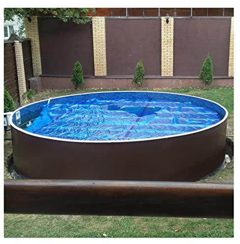 IBOWZ Solar Cover for Swimming Pools Round Solar Pool Cover 10ft 12ft 24ft 18ft 16ft 20ft, Blue Solar Blanket for Above-Ground and In-Ground Pools, Heat Retaining Solar Blanket Cover for Swimmer