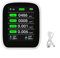 Medidor de calidad del aire, 8 en 1 medidor de calidad del aire interior, detector de portátil, sensor de calidad del aire, WiFi, monitor de calidad del aire para Tuya App Monitor en tiempo real para