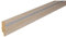 Kosche | Sockelleiste | MDF | 16 x 58 x 2500 mm | Braun | Silber | Fußleiste | Hochwertig | Robust | 2.5 Meter
