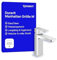 Duravit Manhattan Waschtischarmatur, Größe M (Auslauf Höhe 116 mm), wassersparende Waschbecken Armatur (MinusFlow), Wasserhahn Bad, Armatur Waschbecken, Chrom