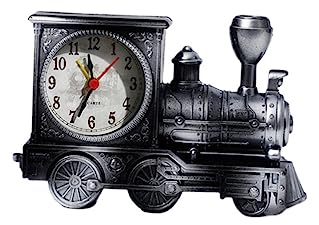 HOMSFOU Zug Wecker Retro-Fahrzeugmodelle Desktop-Wecker dekorativer Wecker Weckuhr Vintage-Dekor Tischdekoration lustige Uhr Desktop-Ornamente Uhr Jahrgang schmücken Dekorationen Student