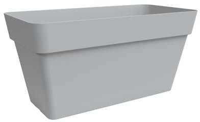 Nicoli VASO CASSONE RETTANGOLARE ARKE CASSETTONE 8380 CM 78X38X38h, FIORIERA GRANDE DA INTERNO ESTERNO IN POLIETILENE, VASO PER FIORI E PIANTE (GRIGIO)
