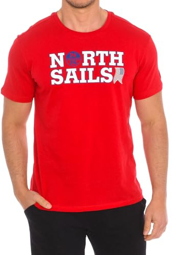 NORTH SAILS 9024110999 T-Shirt Schwarz 0999 Herren, rot, XL