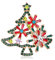 HIOPOIUYT Rotierende Baum-Brosche, Tannenbaum-Brosche, Anstecknadel für Kinder, Partygeschenk, Bäume, Anstecknadel C, Siehe Abbildung