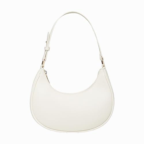 AiNinXun Y2K Halbmond-Tasche für Damen, kleine Schultertaschen, Leder, Halbmondtasche, Damen-Clutch, Umhängetasche, Knödel-Handtaschen mit verstellbarem Riemen, Hobo-Luna-Tasche, Retro-Achseltasche,