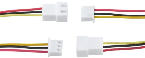 Bridgold 20 Paar JST-XH 2.54 3Pin Connector Balance Plug Lead Socket | Steckerkabel, Stecker und Buchse mit 100 mm Silikondrahtkabel, 3-poliger JST-Stecker