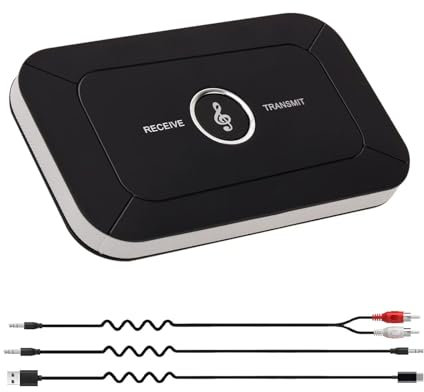 Xingbaichen Bluetooth Adapter Transmitter Receiver for TV Car Computer 2 in 1 Bluetooth Adapter Low Latency Adapter for Bose Wave Radio IV III II Awr1b1 Awr1b2/TV/PC/MP3 & Gym