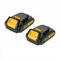 Batterie Li-ion DCB203 18 V 20 V 3,0 Ah compatible avec les outils Dewalt Max 205 DCB206 DCB204 DCB200 DCB182 DCB180 DCB230 DCD DCF DCG Series(2 Pack 3.0Ah-Black)