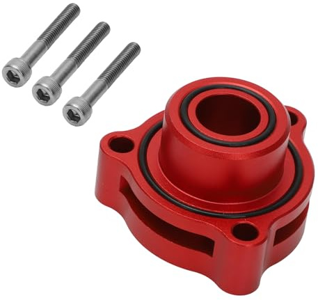 WIKIBB Blow Off Valve Adapter BOV Adapter für Ford 2019+ 2.3L 2.7L 3.0L | BOV Adapter, passend für Mustang Bronco Explorer und Ranger, CNC-Billet-Aluminium, Rot