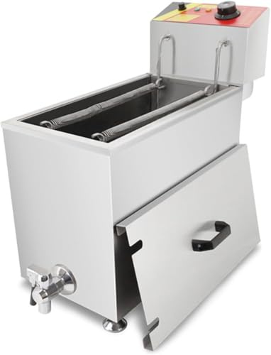 Cheese Hot Dogs Sticks Frying Machine, 25L Commercial Corn Dog Deep Fryer, Sticks Maker Frying Machine Mozzarella, Commercial Automatic 12 Hooks Large Capacity Snack Maker