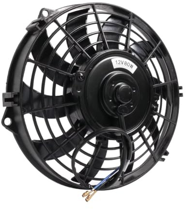 Motore Auto Radiatore Pale Della Ventola Raffreddamento Radiatore Compatibile Con Il Motore Automatico Universale Push Pull Elettrico 12V 80W 9 Pollici 10 Pale