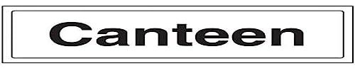 VSafety, cartello per porta della mensa – orizzontale – 300 mm x 100 mm – 1 mm in plastica rigida