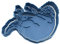 Cuticuter Ausstecher Harry Potter Tiere, Blau, 8 x 7 x 1,5 cm