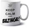 Tazza keep Calm and Bazinga compatibile con Big bang theory personalizzata con nome ecc Idea regalo