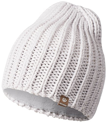 GIESSWEIN Strickmütze Giebel - Warm gefütterte Merino Mütze, Unisex High Beanie für Damen & Herren, Winter Mütze mit Fleece Futter