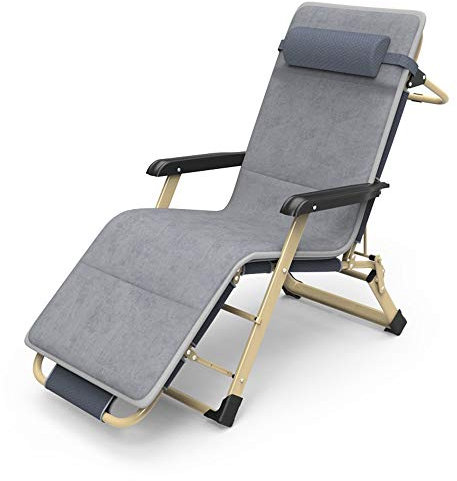 Axdwfd Liegestuhl Liegestuhl, Klappstuhl, Mittagsbett, Wattepad, Liegepolster, gepolstert, Nickerchen, Bürostuhl, 97 * 52 * 95cm