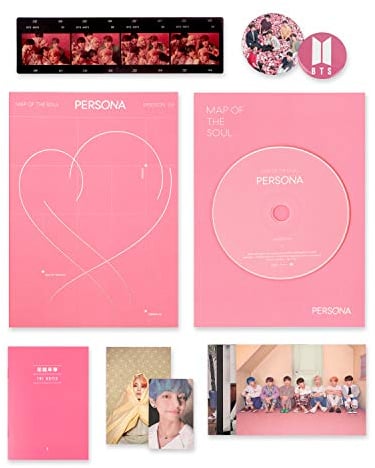 BTS Album - MAP OF SOUL : PERSONA [ 3 Ver. ] CD + Photobook + Mini Book + Photocard + Postcard + Photo Film + FREE GIFT
