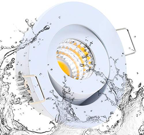10pcs IP65 Wasserdicht 3 * 1W Innenbeleuchtung Stück hohe Qualität Schrank Beleuchtung COB Mini LED Spot Lights (White, 3000K)