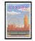 Nacnic London Blatt. Vintage-Stil. Poster Big Ben und London Eye in Farben. A4 Wandbild für Wohnheim