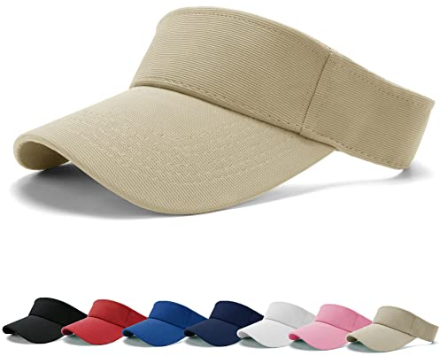 BLURBE Unisex Visor Cap Sonnenhut - Sandwich Golf Tenniskappe mit Sonnenblende, Baseball Kappe Baseballmütze Einstellbar Sommerhut mit Klettverschluss Freizeit Sommer Unisex