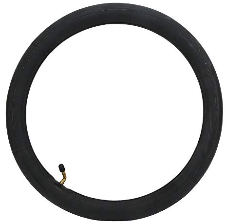 Dilwe Fahrradschlauch, Gummi-Elektrofahrradschlauch mit Metall-Fahrradventil mit gebogenem Ventil(16X2.125)