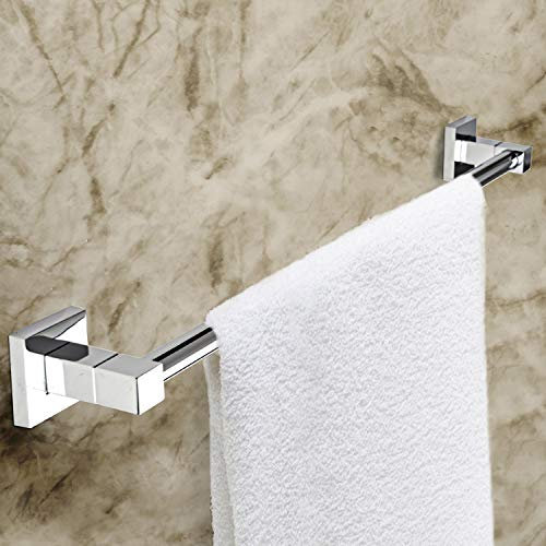 SHOP CHIC porta asciugamani bagno adesivo asta porta salviette piccola lavabo bidet 40 cm cromata