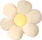 Zinsale Niedliches BlumenBodenkissen, Überwurfkissen, IndieRaumdekoration, Kissen für Teenager, Tweens, Mädchen, Plüsch, Stofftier für Kinder, Lesen, Necke,Schlafzimmer (40CM, Beige + Gelb)
