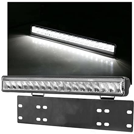 flexzon 15'' HQ PRO E9 4800lm Led Light Bar & DRL + 14 Number Plate Bracket car van 4x4