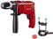 Einhell Taladro percutor atornillador eléctrico con cable - TC-ID 650 E - con soporte de columna kwb - 650 W, 240 V, 2600 RPM, 2 funciones: perforación y taladro de percusión. Control de velocidad.