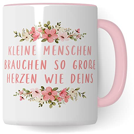 Pagma Druck Erzieherin Tasse, Keramik Kita Abschiedsgeschenk Kita Danke-Schön Kinder -Becher, 330 ml, Rund, Heißgetränkebecher