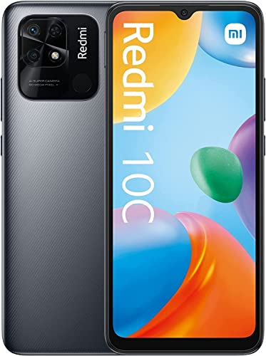Xiaomi Redmi 10C – Smartphone 4+64GB, Schermo HD+ DOT Drop da 6,71 Pollici, Snapdragon 680, Fotocamera Principale da 50 MP, Batteria da 5000 mAh, Graphite Gray